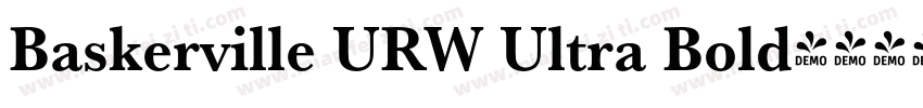 Baskerville URW Ultra Bold字体转换